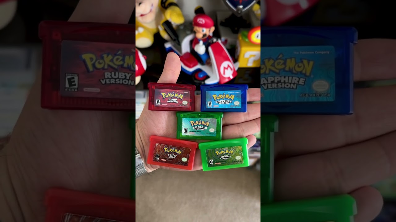Which one of these Gameboy Advance Pokemon games are your favorite? #pokemon #nintendo #gba