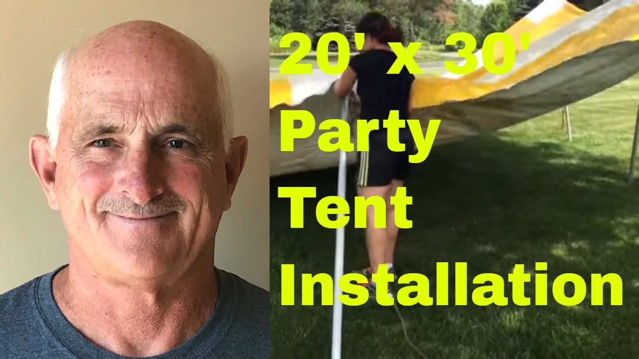 20' x 30' Party Tent setup