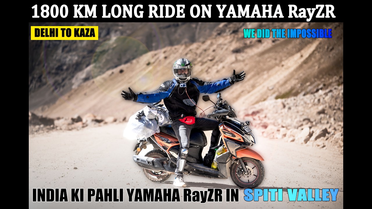 Spiti Valley Long Ride / Yamaha RayZR 🛵 Pr / 1800 KM Long Ride / Spiti Valley on Scooty