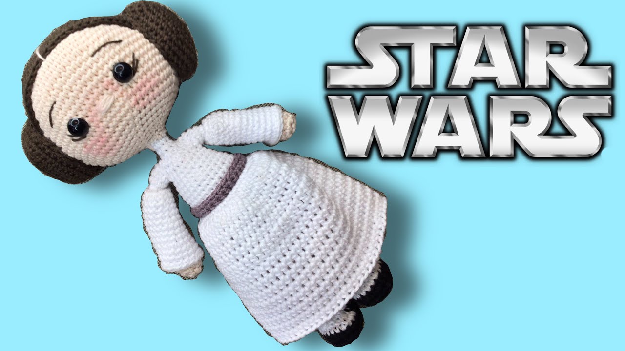 Princesa Leia Amigurumi | Parte 1 (SUBS🇺🇸🇧🇷) #starwars #laguerradelasgalaxias #leiatejida