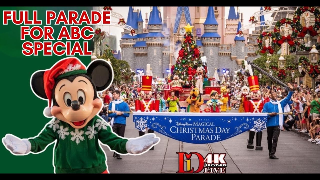 Disney’s Christmas Day Parade 2025 🎅 | ABC Holiday Special Taping at Magic Kingdom! | Living in Diz