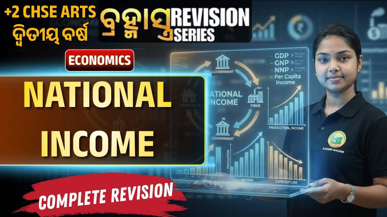 NATONAL INCOME UNIT 7 || ECONOMICS || CHSE ARTS 12TH BOARDS EXAM #12tharts #bidyasagarclasses