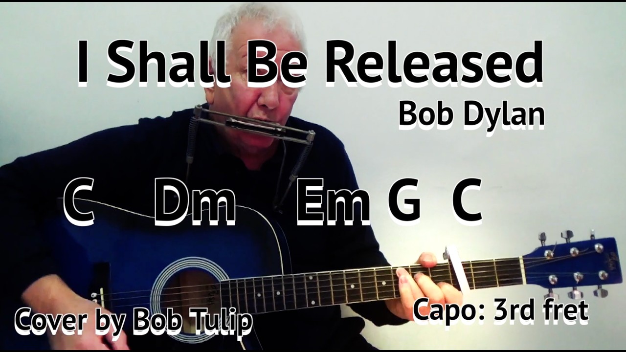 I SHALL BE RELEASED (Bob Dylan) Lyrics With Chords On-Screen