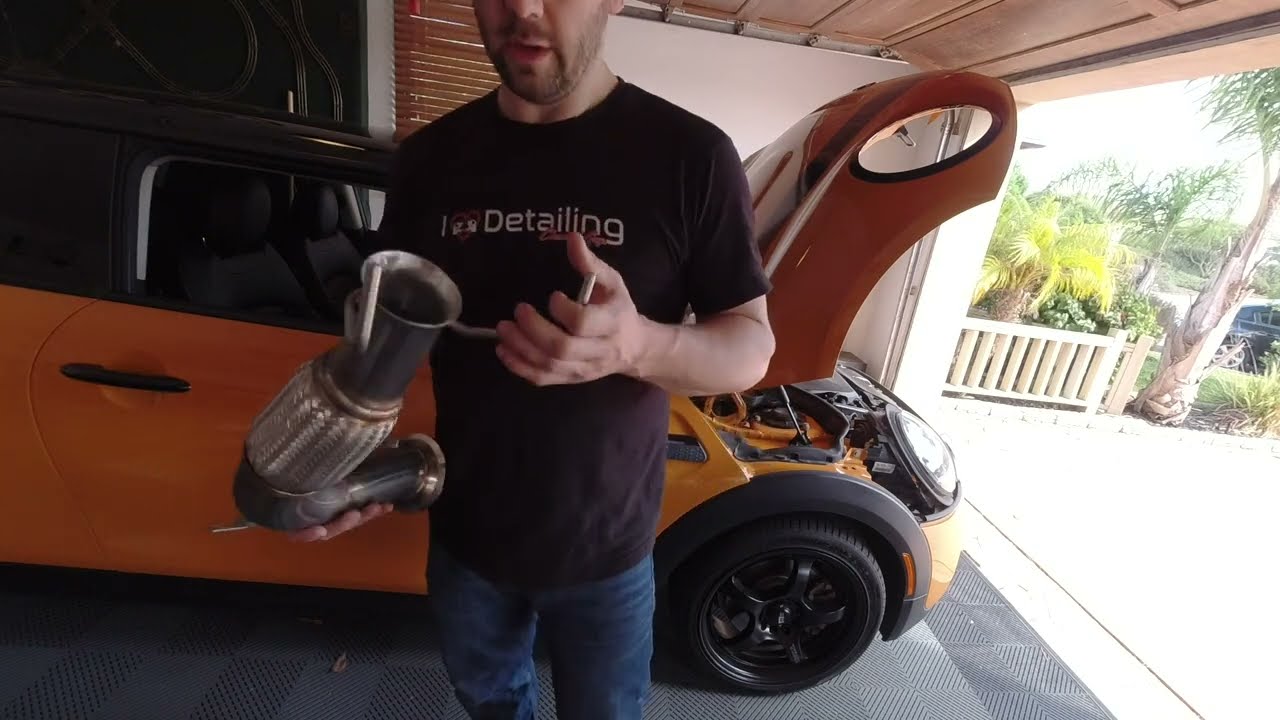 Установка безвыхлопной системы IG184 F56 Mini Cooper S Mqubed