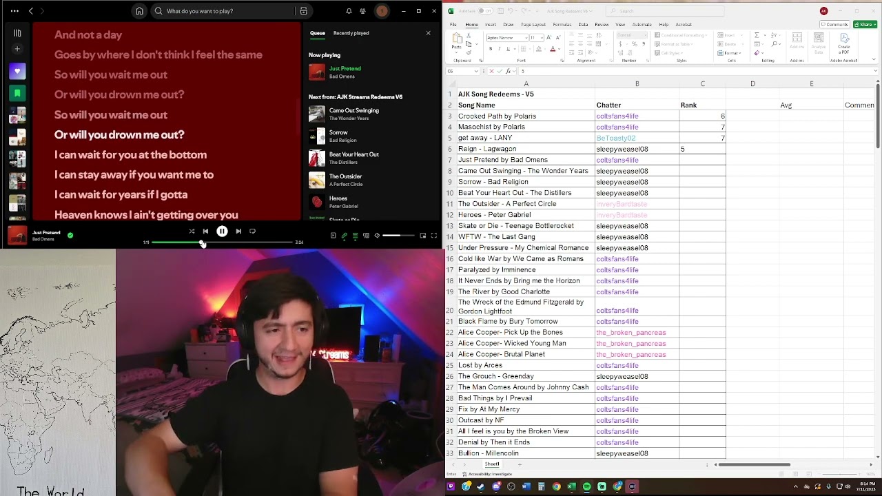 Music Redeem Stream! Join & Rank Songs with me!