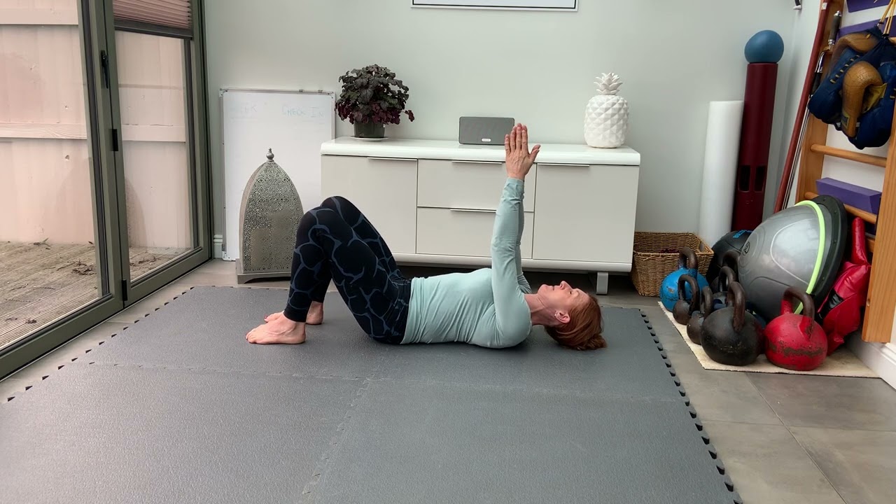 Deadbug Toe Taps