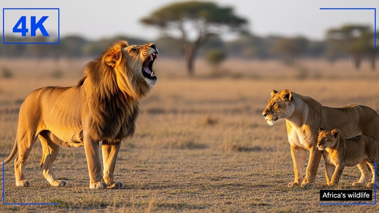 Lion Documentary. Life of the King of the Jungle. 