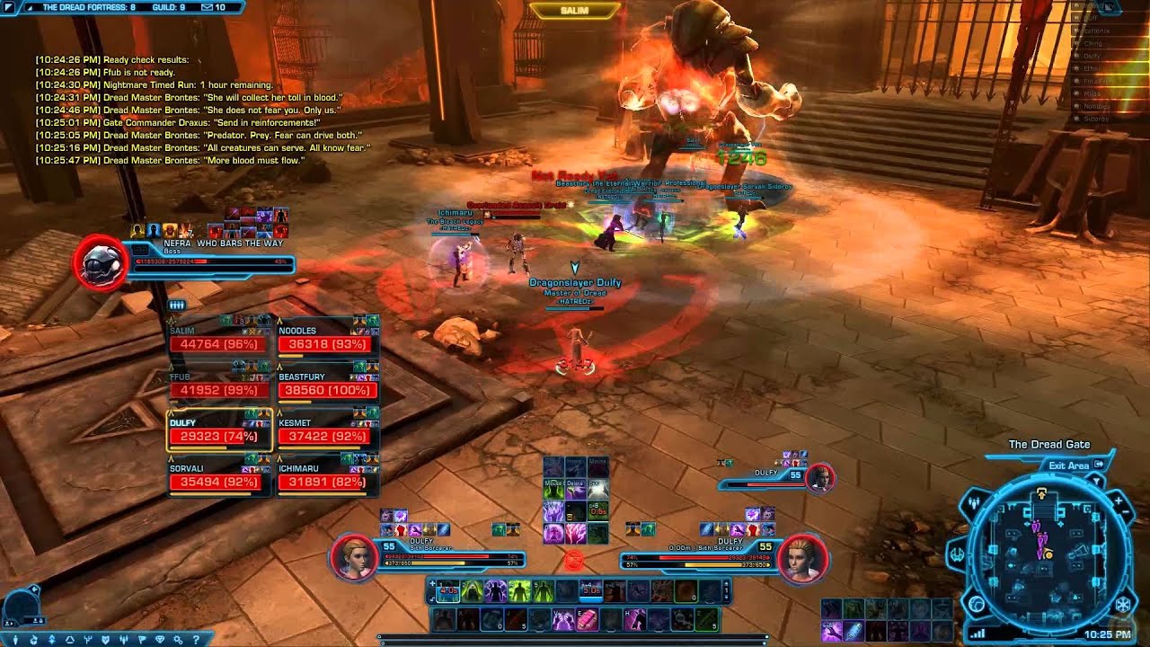 SWTOR Nightmare Nefra Dread Fortress guide (8m PTS)