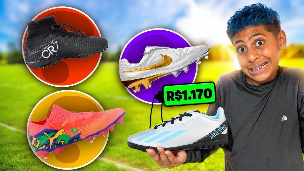 Comprei uma chuteira super rara 🤩a mais cara da loja 
