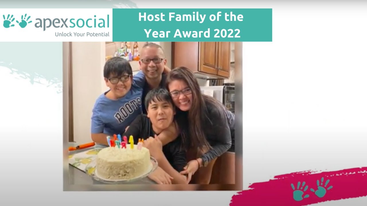 Apex Social Host Family of the Year 2022 The Maha family