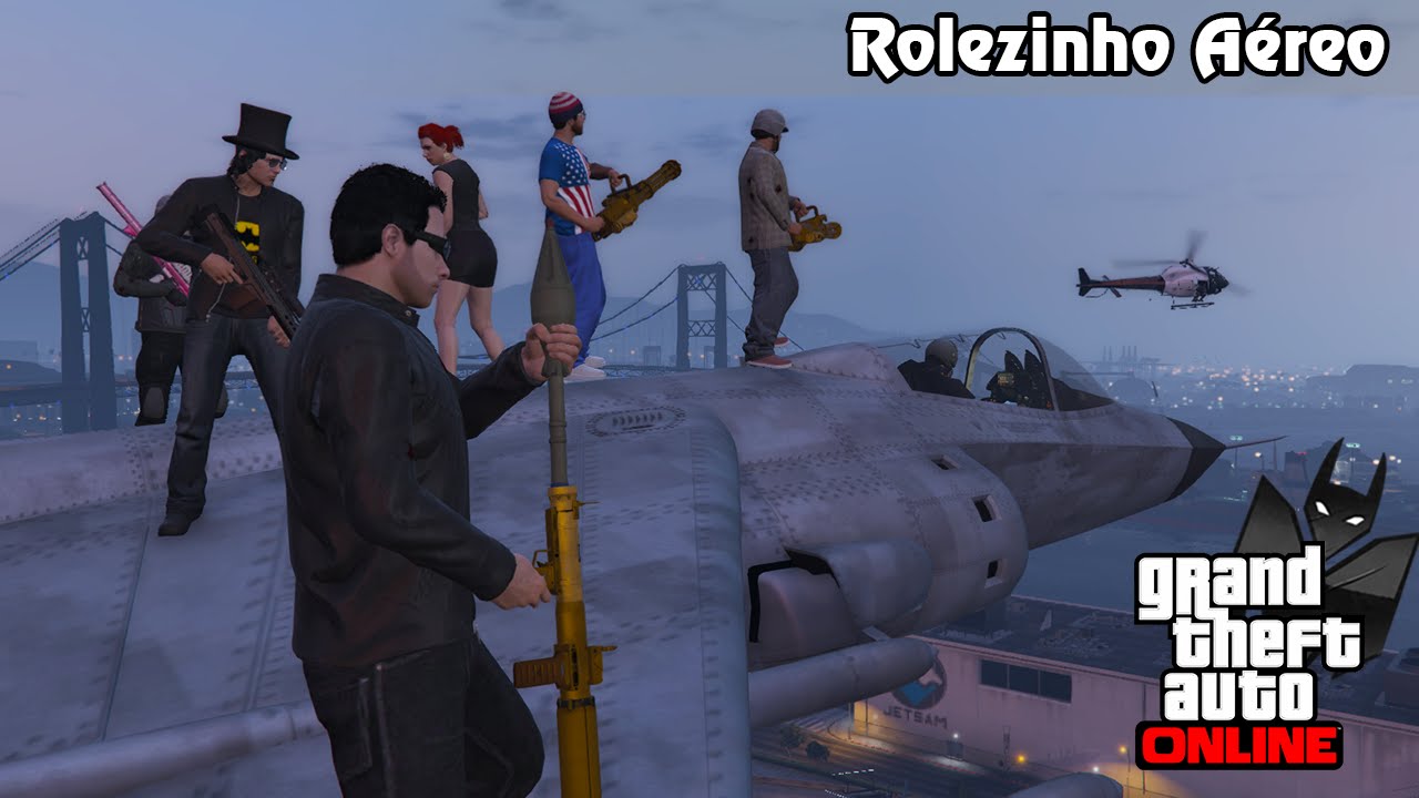 GTA V Online: ROLEZINHO AÉREO MEIO ERRADO QUE DEU CERTO