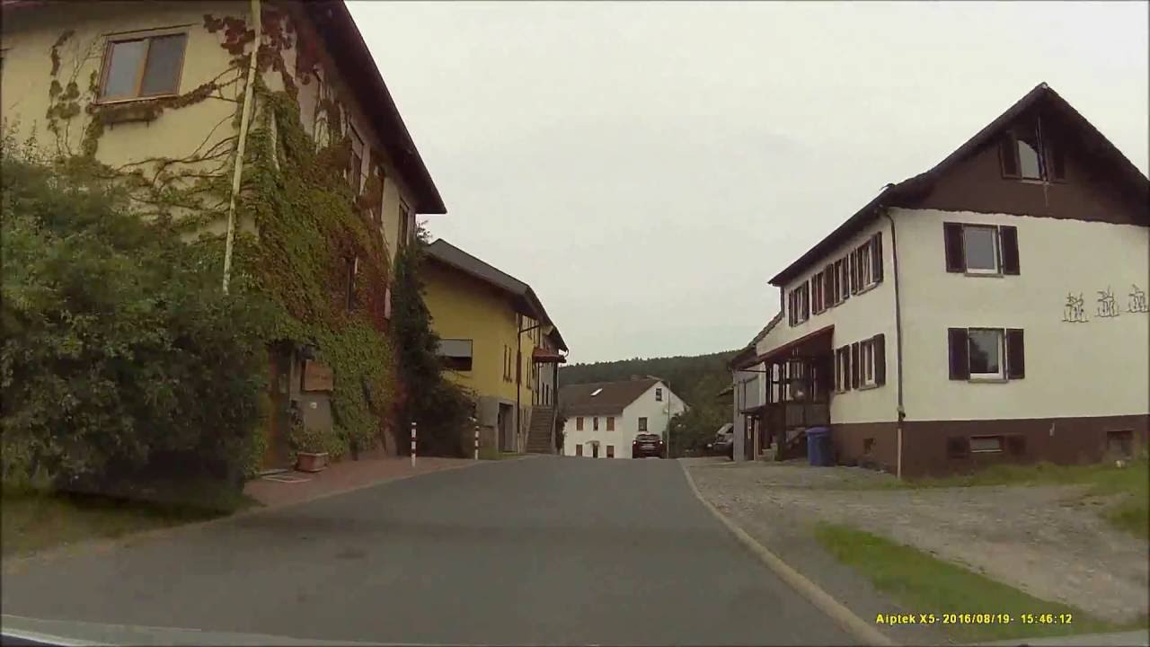 Autofahrt im Odenwald/ERB:  Hüttenthal ---:--- Böllstein