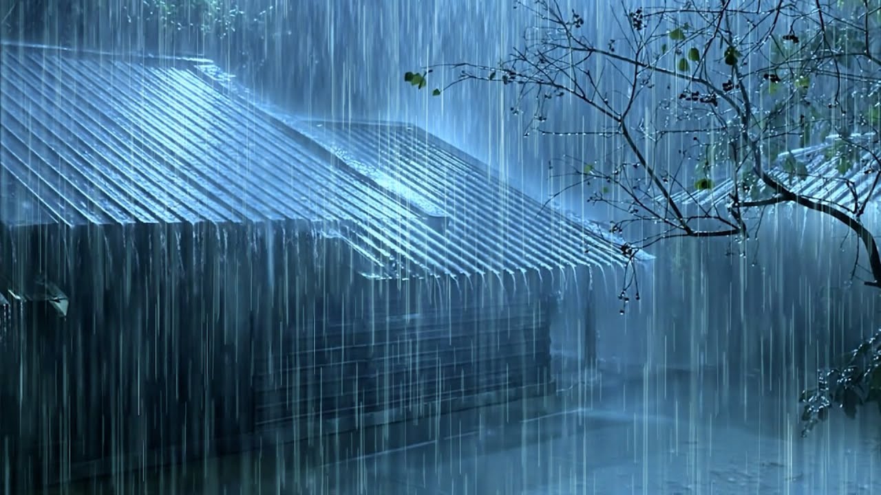 Thunder Under a Metal Roof ⛈️ Relaxing Asmr Helps Sleep Deeply and Reduce Anxiety