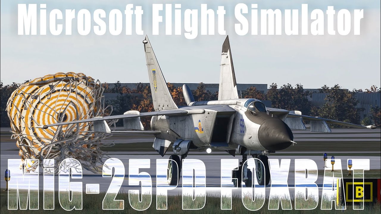 [ 4K60fps ] Microsoft Flight Simulator | MiG-25PD Foxbat | UKDE（Zaporizhzhia）- Touch and Go Training