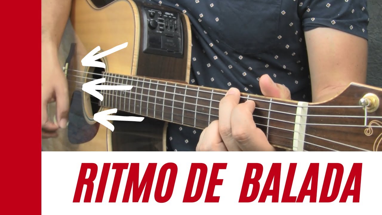 cómo tocar el ritmo de balada en la guitarra