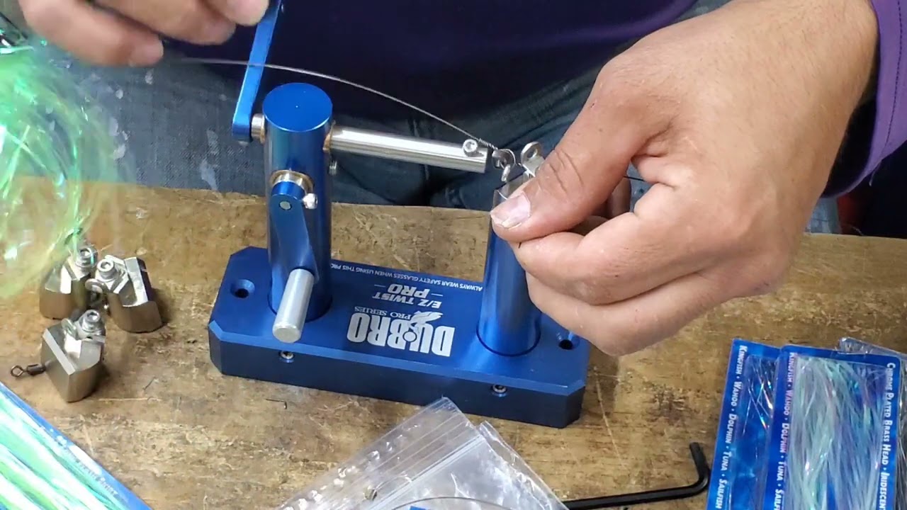 Dubro Pro Series E/Z Twist Pro learning and putting to work making free line King fish Leaders