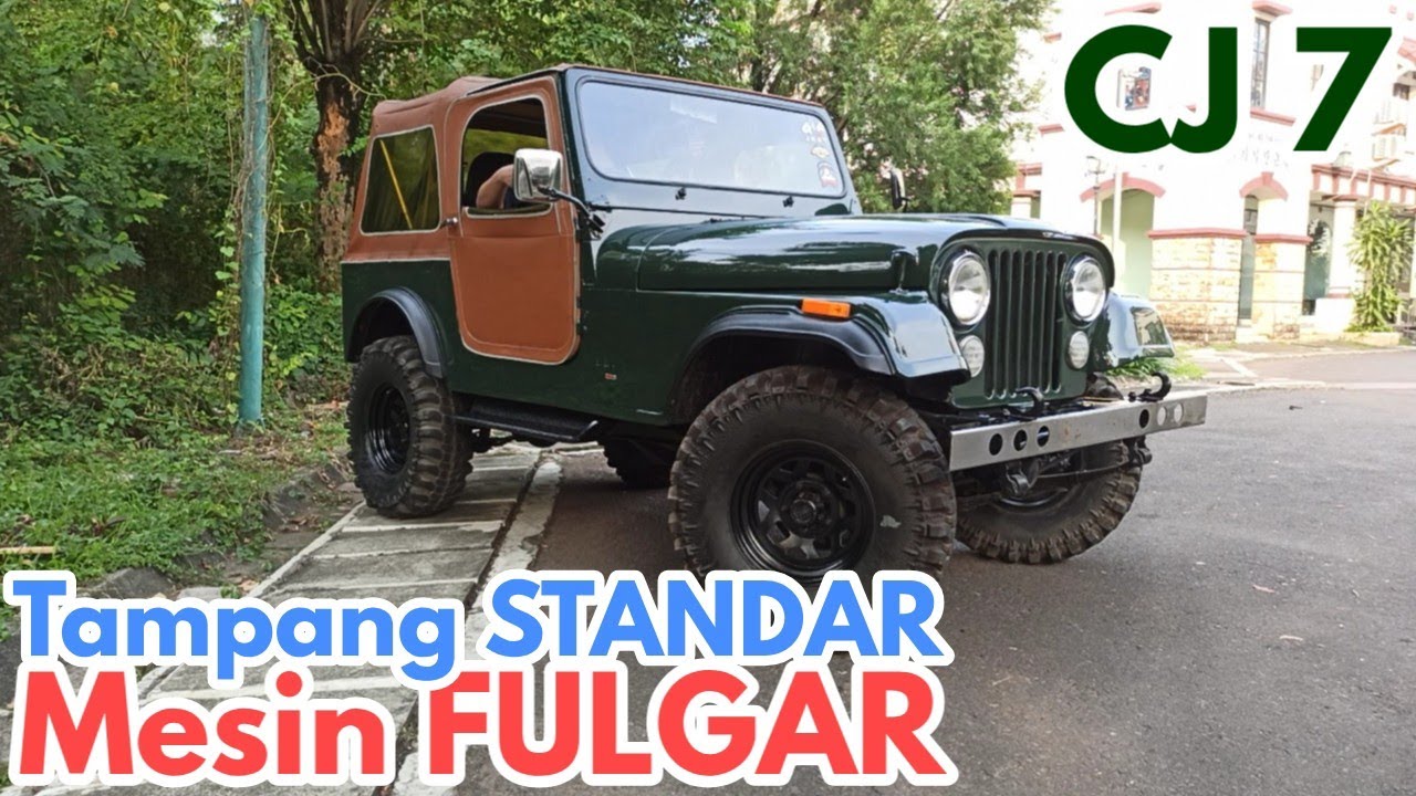 Review Jeep CJ 7 || Modifikasi Look Standar Mesin Fulgar #CARVLOG INDONESIA