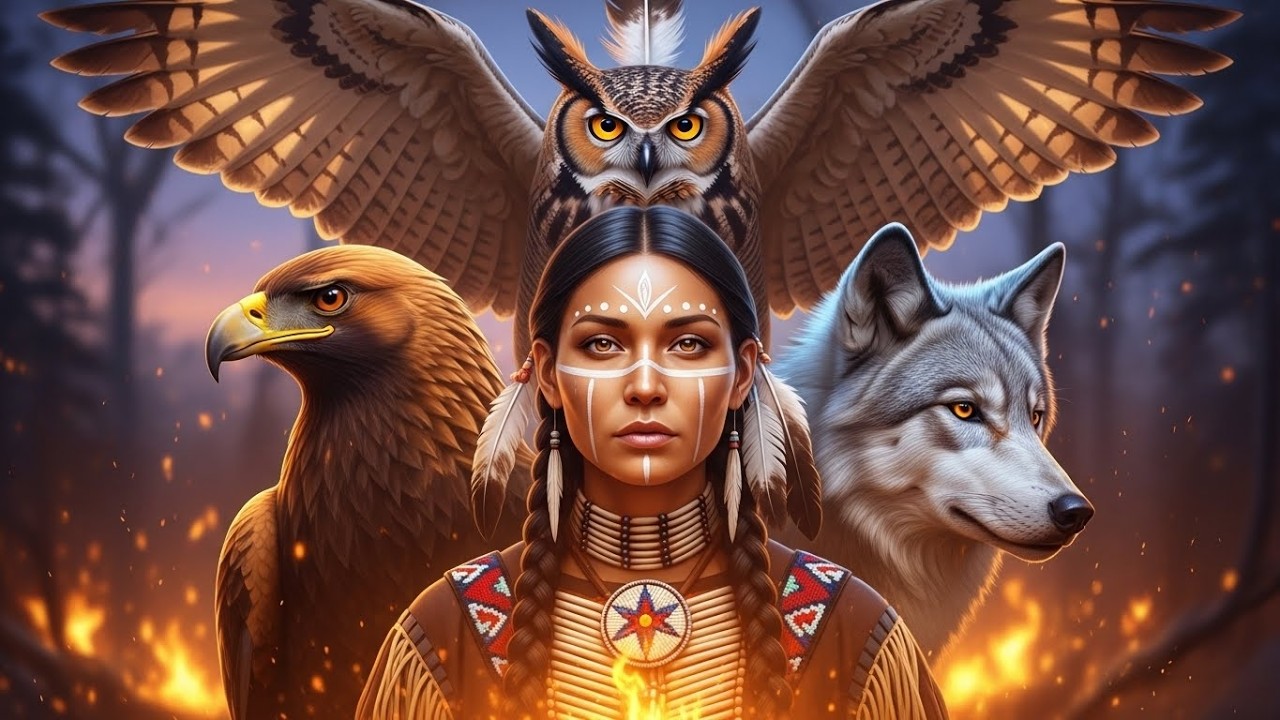 MEET YOUR GUARDIANS 🦅🐺 963Hz God Frequency • Shamanic Flute Ritual (1 Hour)