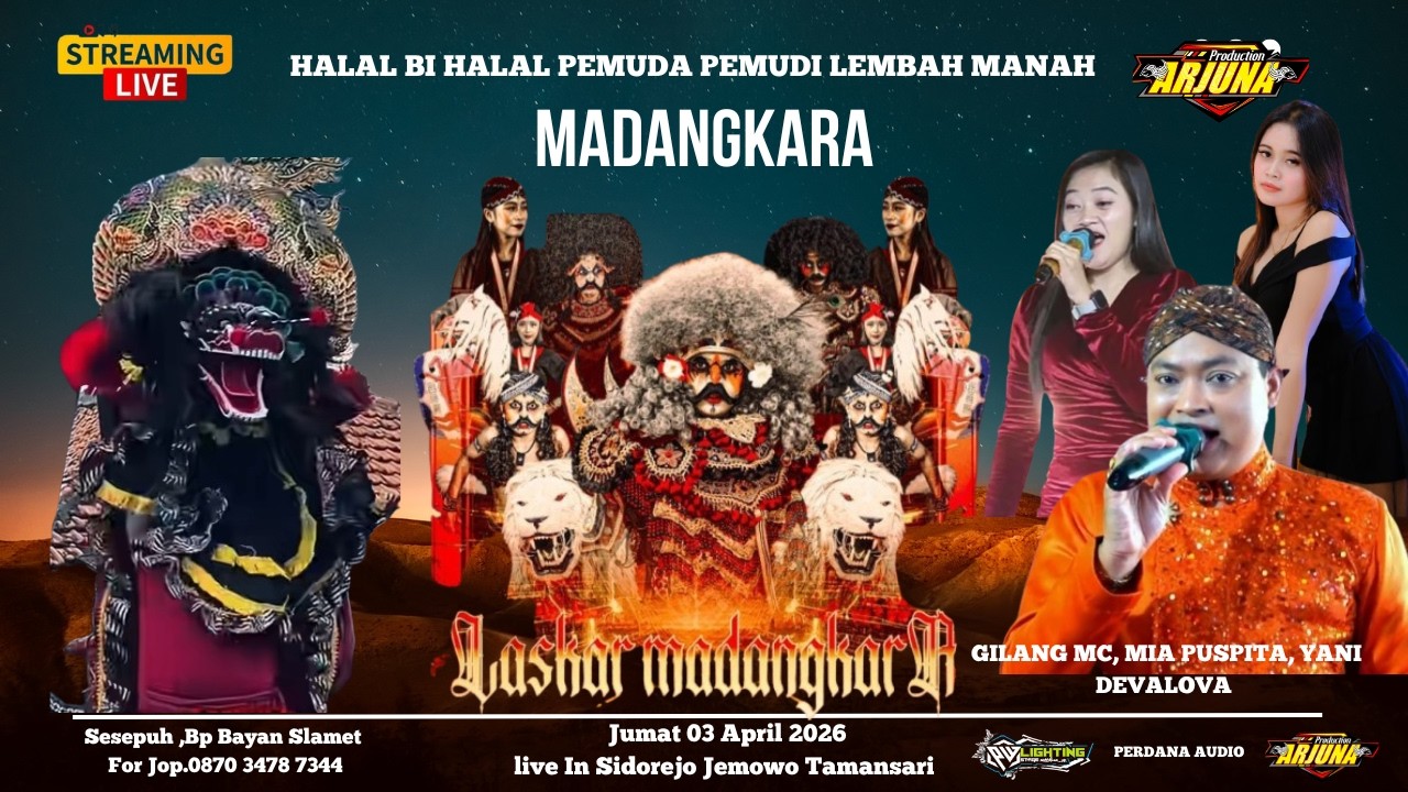 🔴 Live REOG LASKAR MADANGKARA, SIDOREJO JEMOWO TAMANSARI, 03 April 2026