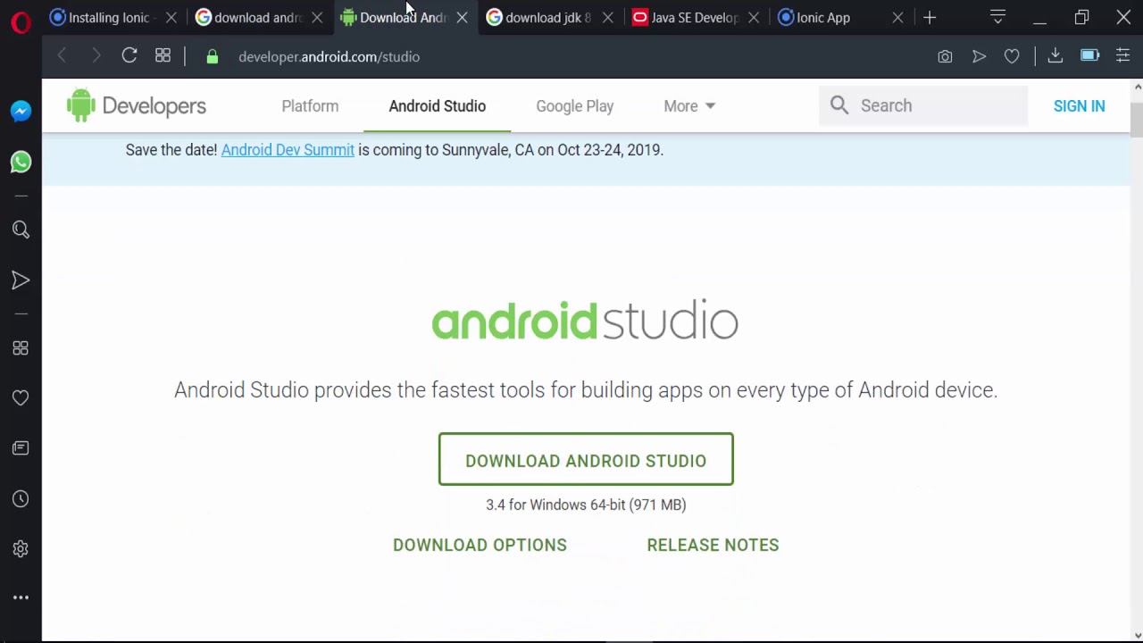 6- تجهيز بيئة العمل Ionic 4