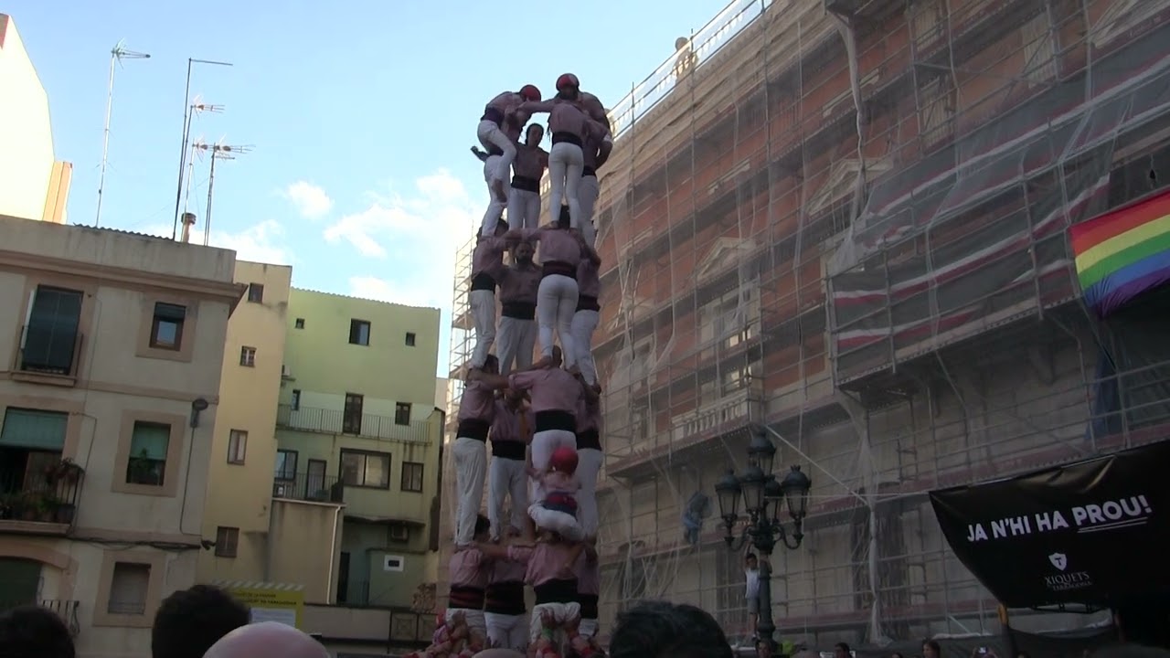 4de8 dels Xiquets de Tarragona pel Pla de la Seu