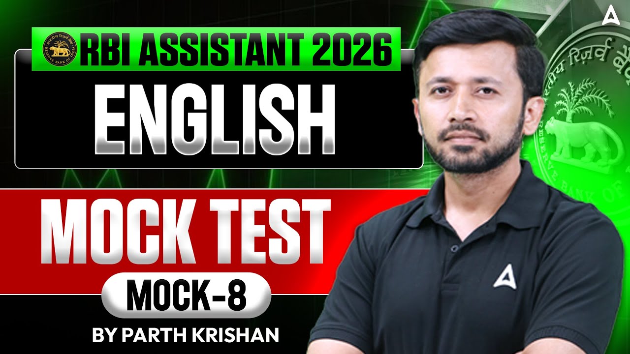 RBI Assistant 2026 English | English Mock | Mock Test - 8 | English By Parth Sir