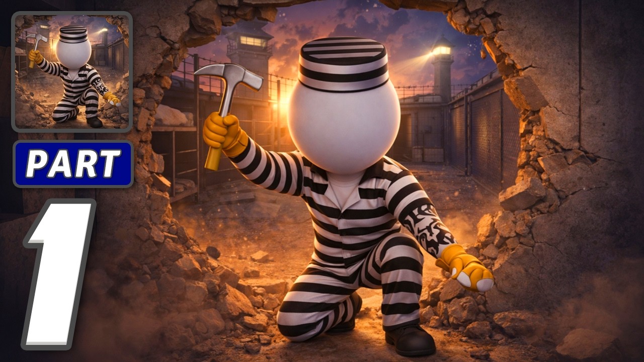 Prison Breakout! - Gameplay Walkthrough Part 1 - Outsmart Guards Escape (iOS, Android)