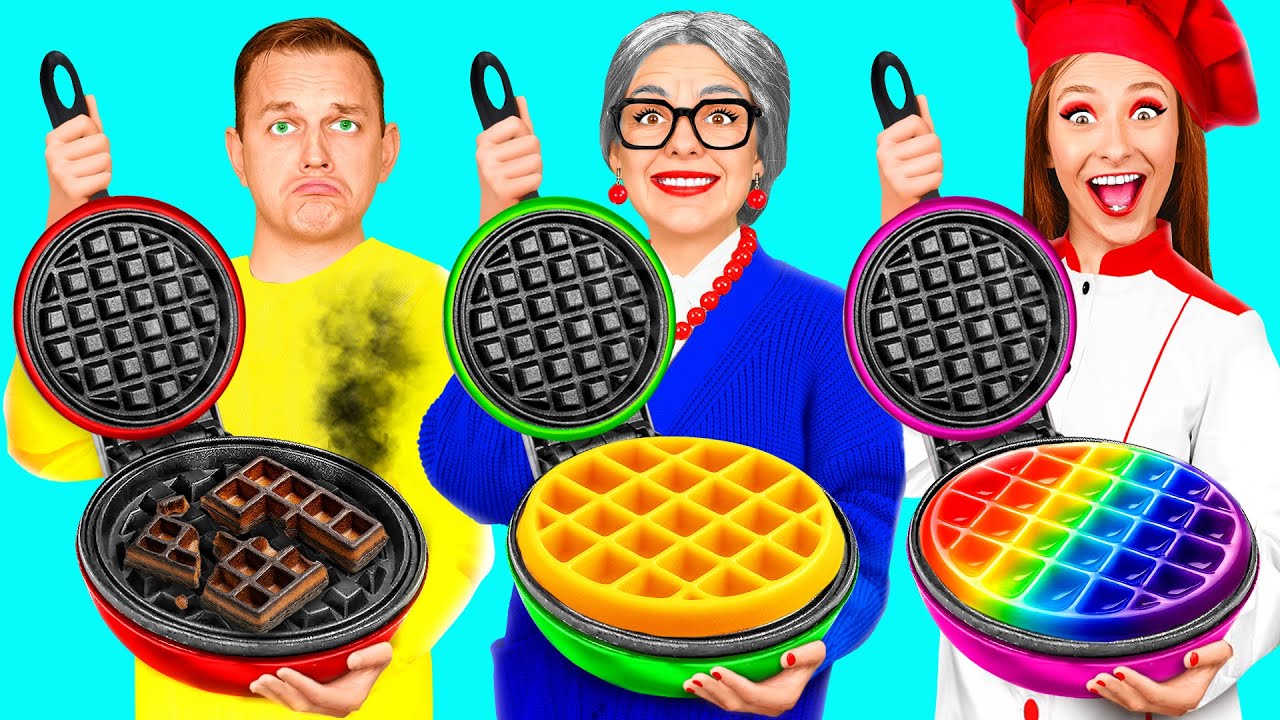 Me vs Grandma Cooking Challenge | Crazy Ideas to Cook