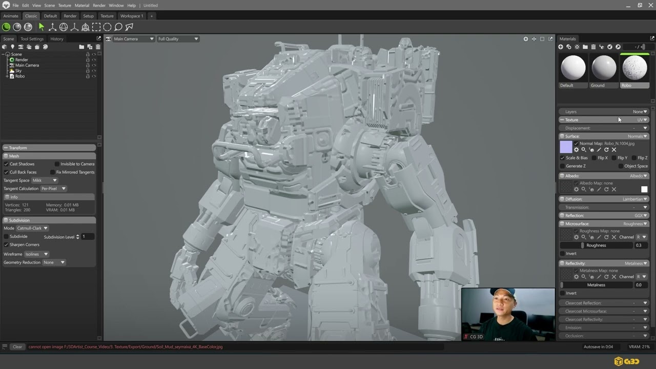 TỰ HỌC 3D HARD SURFACE | Hướng dẫn thiết lập Render với Udim & Alpha