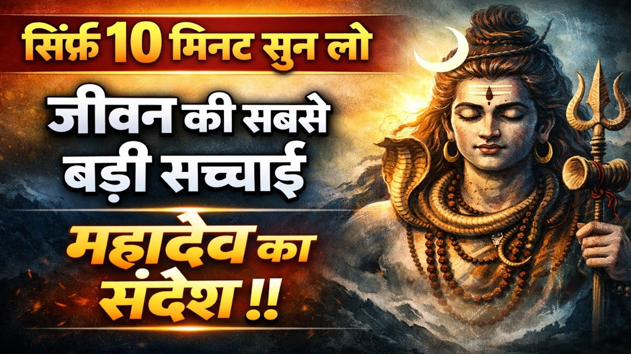 10 मिनट सुन लिया तो ज़िंदगी बदल जाएगी | महादेव का सबसे बड़ा संदेश 🔱 || Shiv Sandesh || #mahadev 