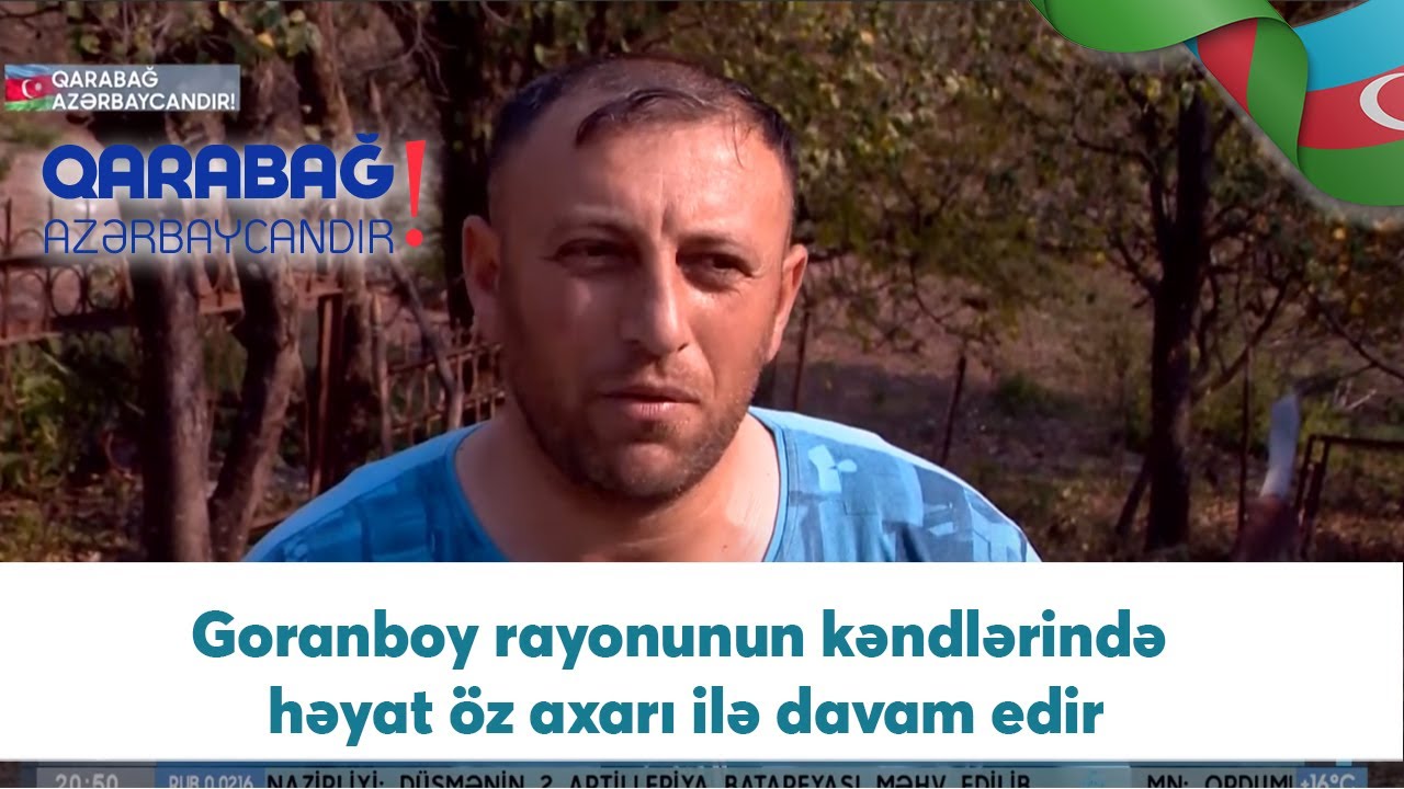 Goranboy rayonunun kəndlərində həyat öz axarı ilə davam edir (01.11.2020)