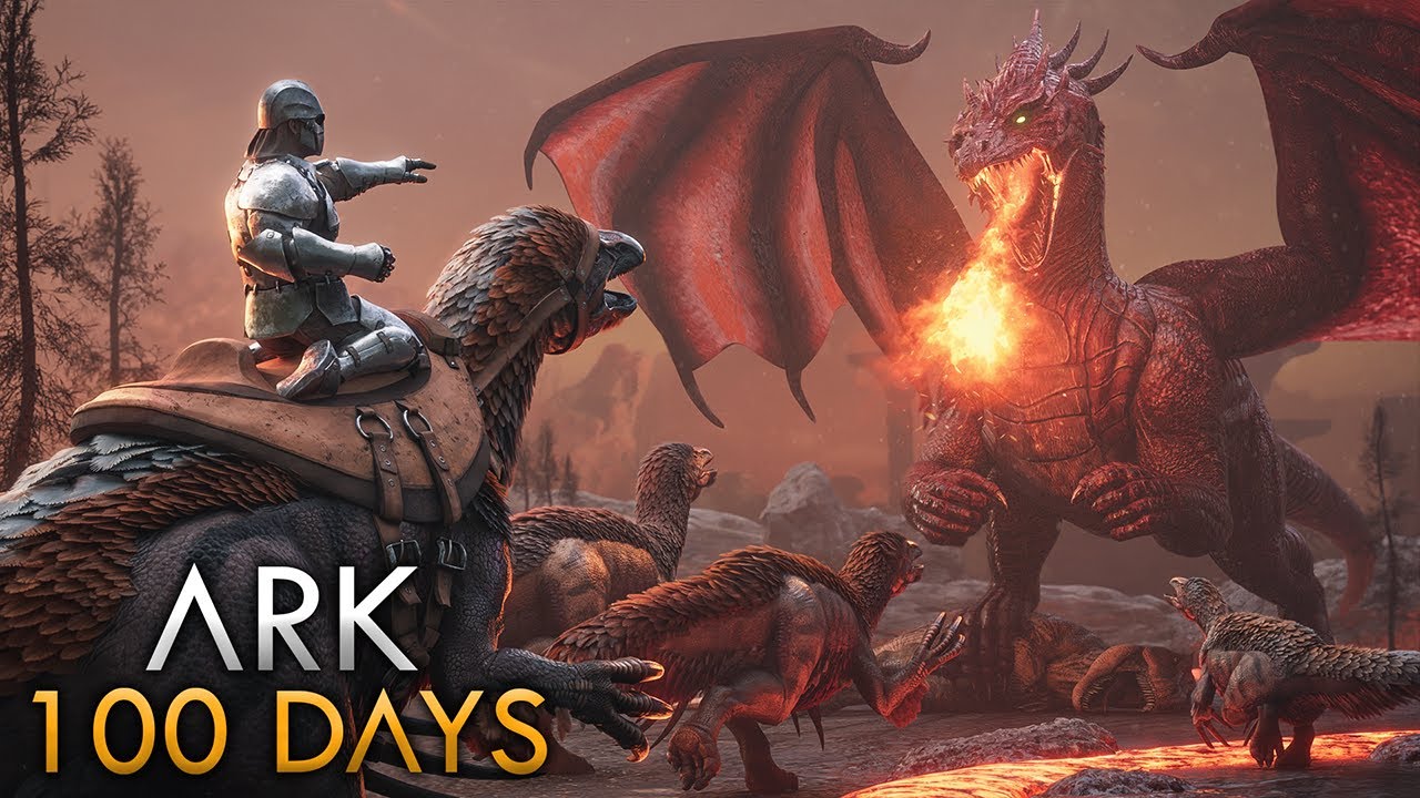 I Spent 100 Days in Ark Survival Ascended (The Island)