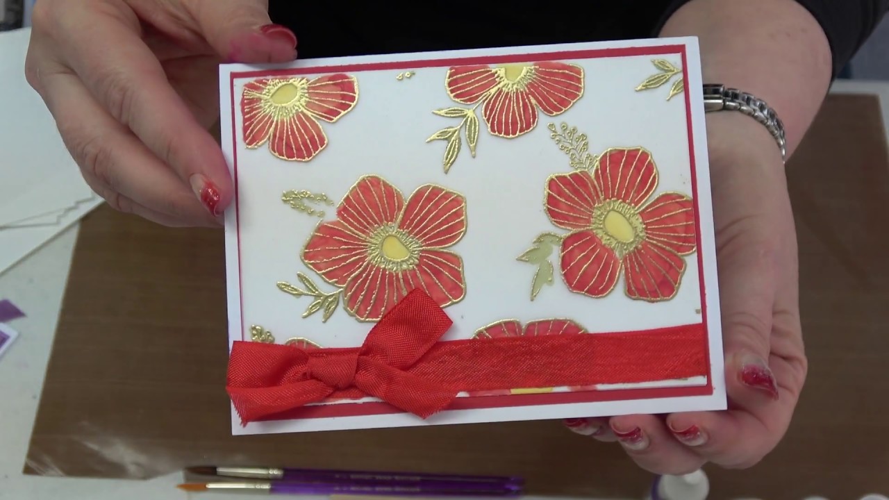 #217  Learn NEW ways to use Alcohol Inks, Embossing Powders and Vellum by Scrapbooking Made Simple
