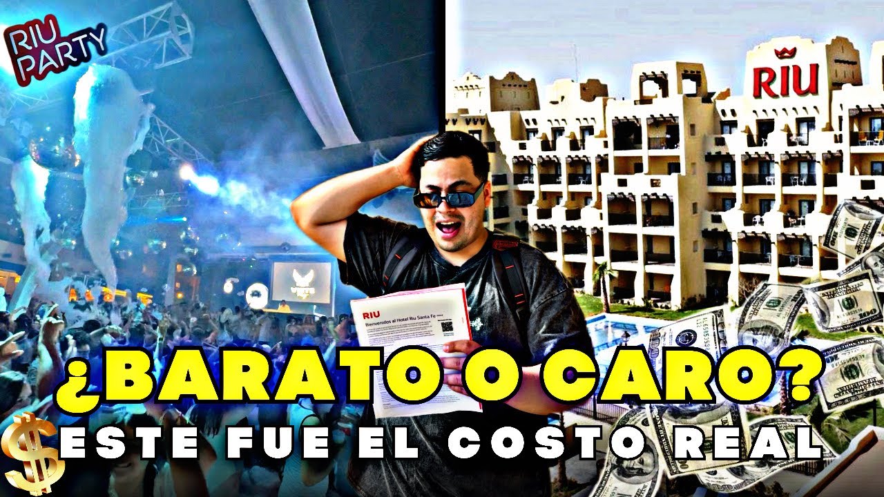 HOTEL RIU SANTA FE LOS CABOS🪩🎉 | Las mejores pool party del resort