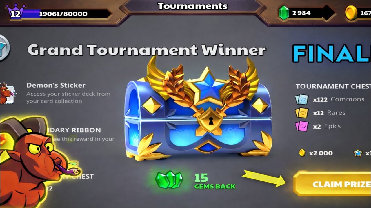 Demon Grand Tournament Victory  | in my second account 