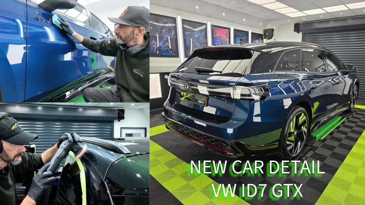 Защита нового VW ID.7 GTX 2025 года выпуска | Процесс детейлинга