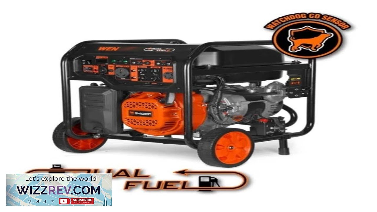 WE SHIP OVERSEAS 8000 Watt 120V 240V Dual Fuel Portable Generator Electric Start