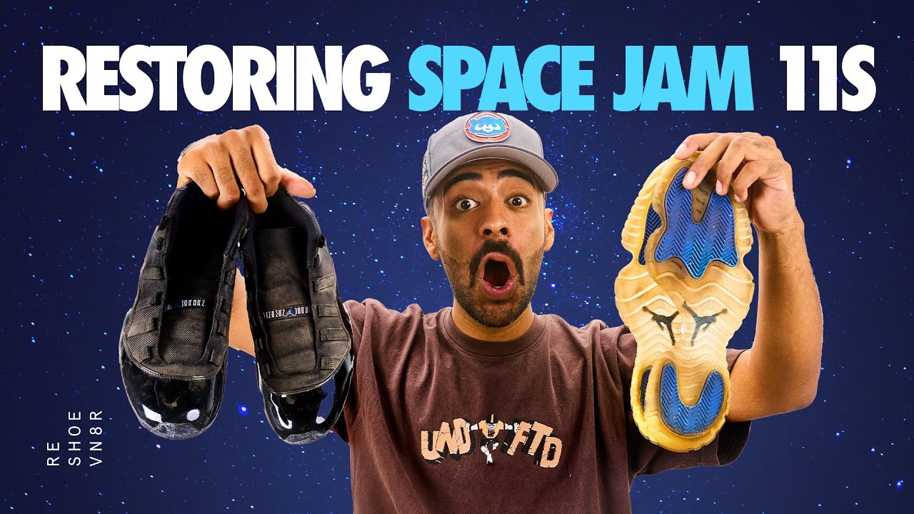 Complete Restoration on 2009 Space Jam Jordan 11s!
