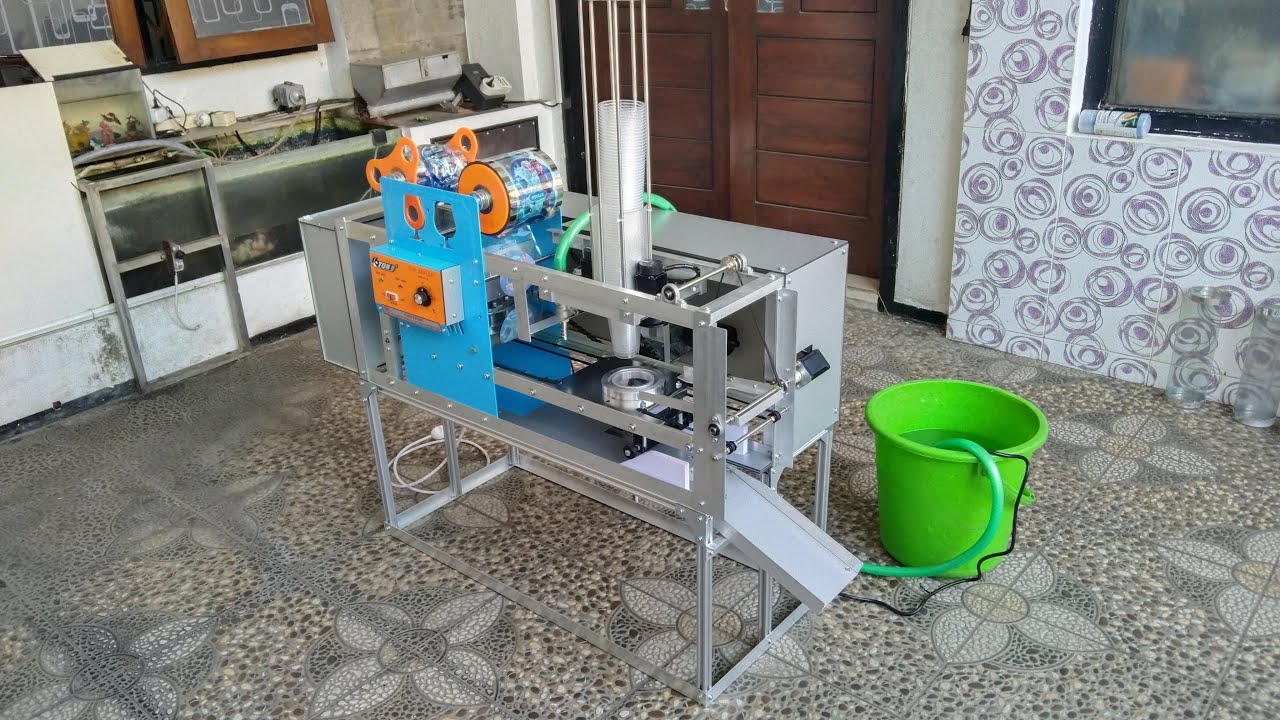 Mesin UMKM Auto Cup Filling Sealing ukuran Aqua Gelas Pesanan Customer Lampung hub WA 085646399200