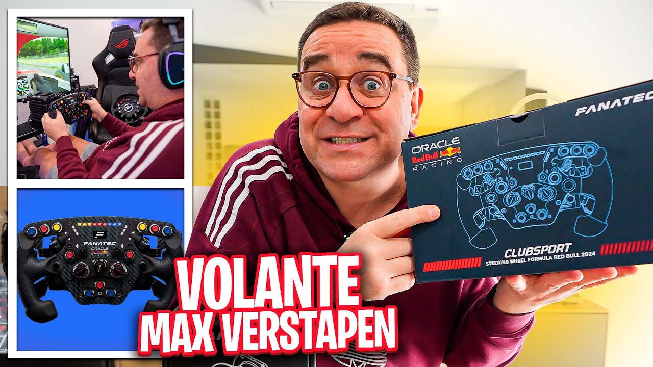 A FANATEC ENVIOU O VOLANTE DO MAX VERSTAPPEN