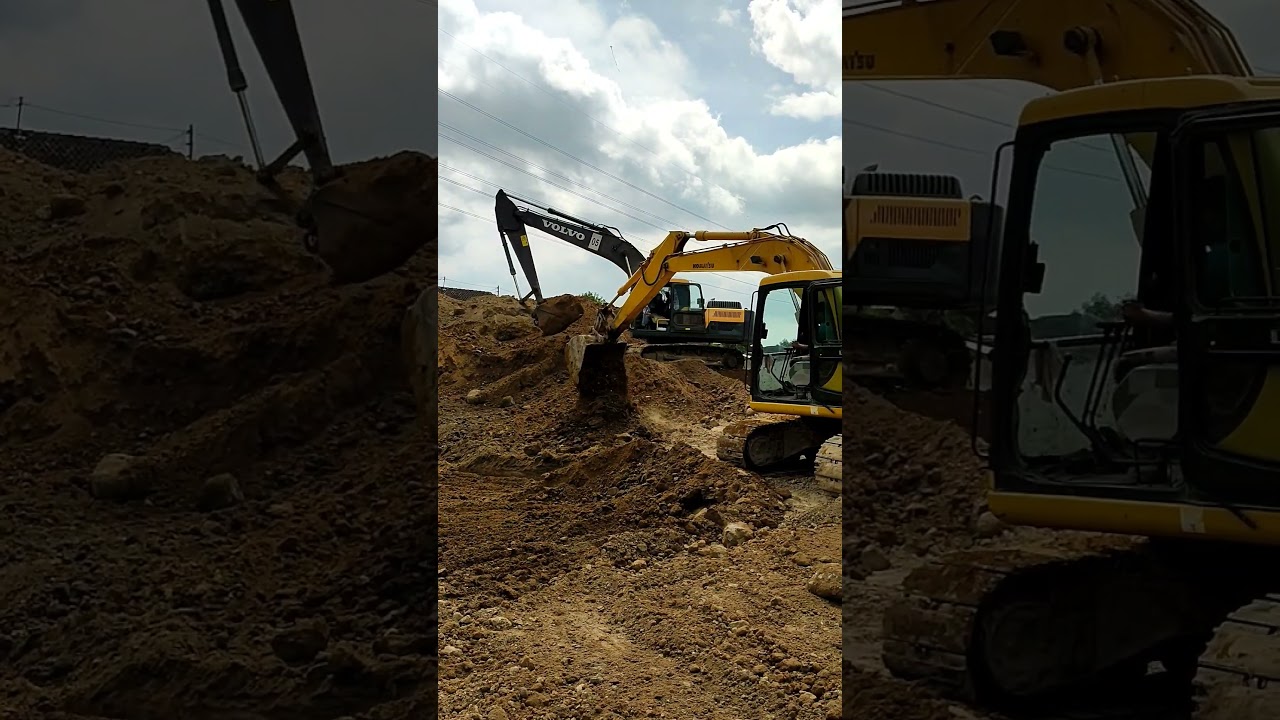 Volvo & Komatsu Cut and fill