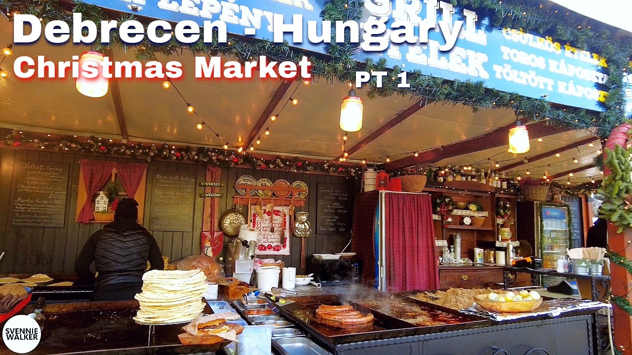 Christmas Market of Debrecen, Hungary 🇭🇺 - pt1 - Day Walk - Walking Tour
