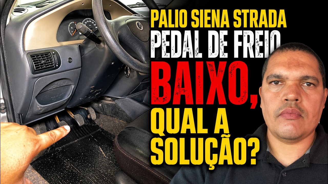CARRO COM PEDAL DE FREIO BAIXANDO OU BAIXO DE VEZ QUASE SEM FREIO FIAT PALIO UNO STRADA SIENA PUNTO!
