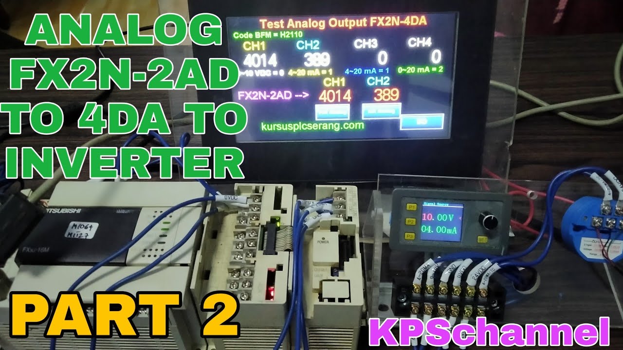 #Belajar Analog Program#FX2N-4DA Analog Output Teori & Praktek