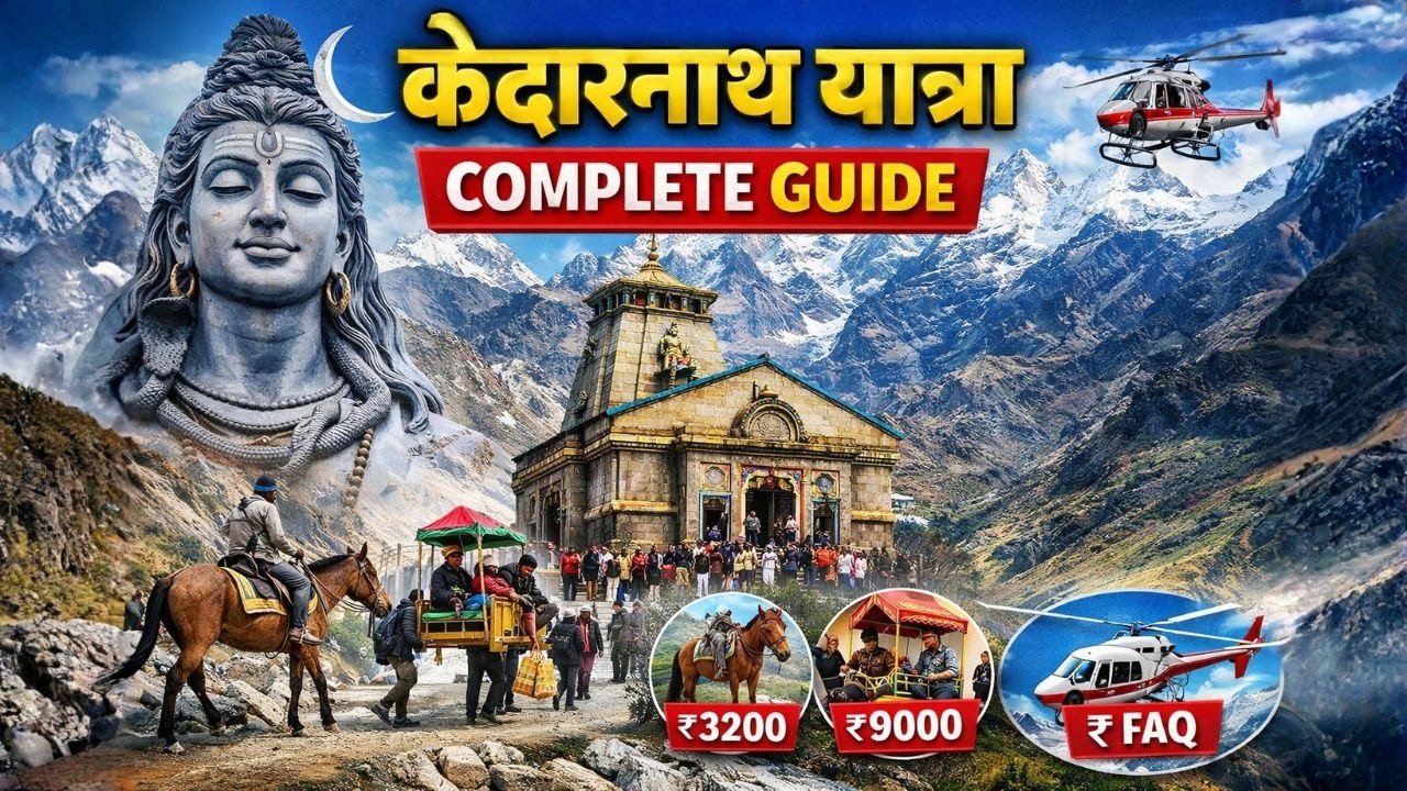 Kedarnath Yatra 2026 Complete Guide | Budget, Trek, Helicopter, Stay & Darshan
