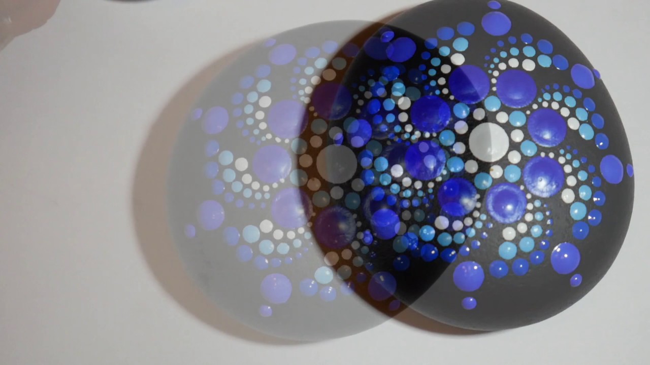 How to paint dot mandalas with Kristin Uhrig #11- Blue Bonnet design