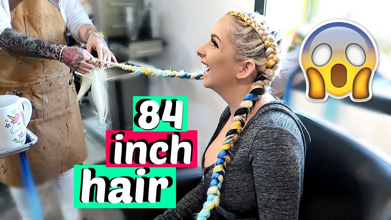 Installing My 84 INCH Hair Extensions!!