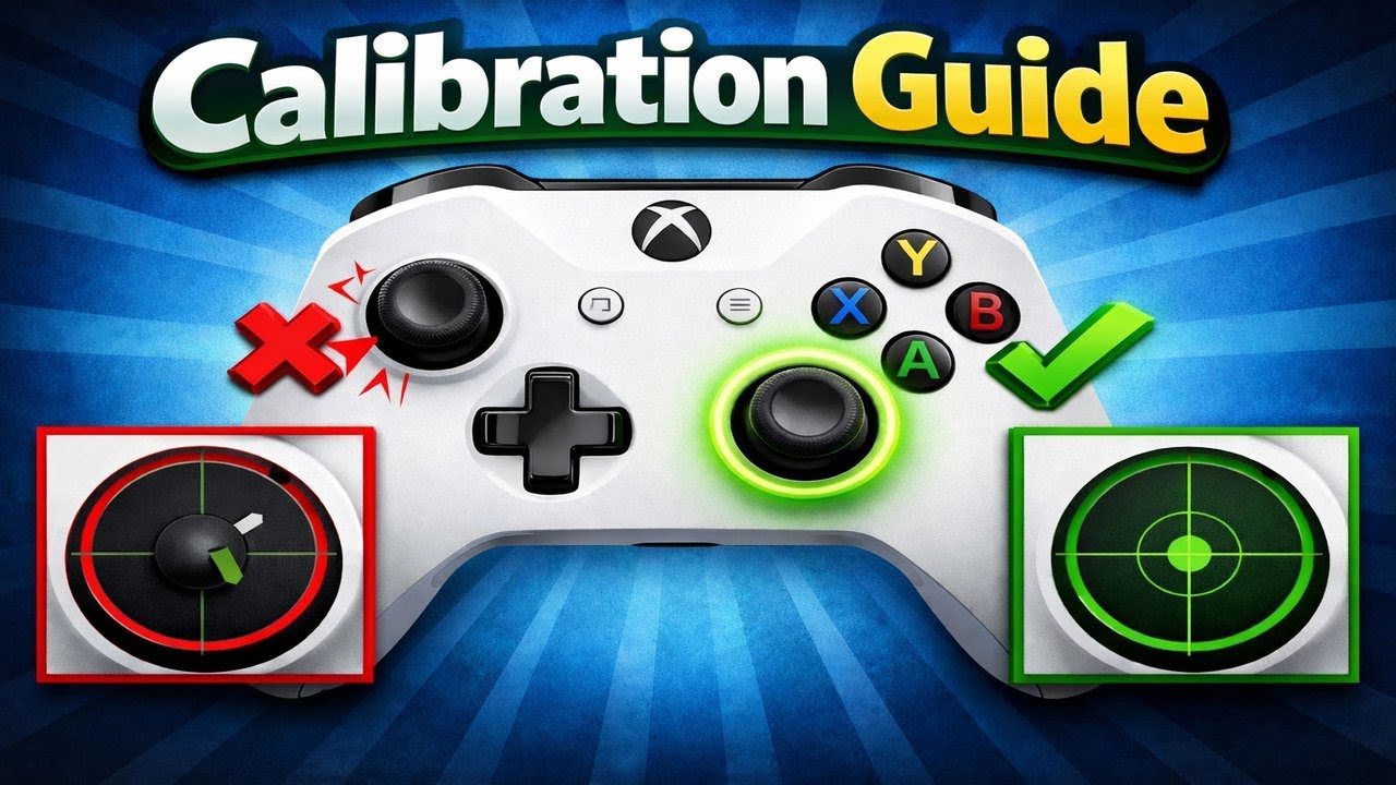 Быстрая калибровка для устранения дрейфа джойстика контроллера Xbox One (инструменты не требуются...