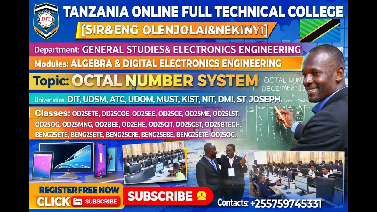LEC 01 | DECIMAL& BINARY NUMBER SYSTEM | NUMBER SYSTEMS | ALGEBRA | DIGITAL ELECTRONICS | OLENJOLAI