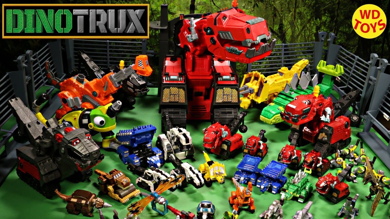 New Dinotrux Surprise Toys Dragonflopter, Drillasaur Giant Box Dreamworks Dinosaur Trucks Unboxing